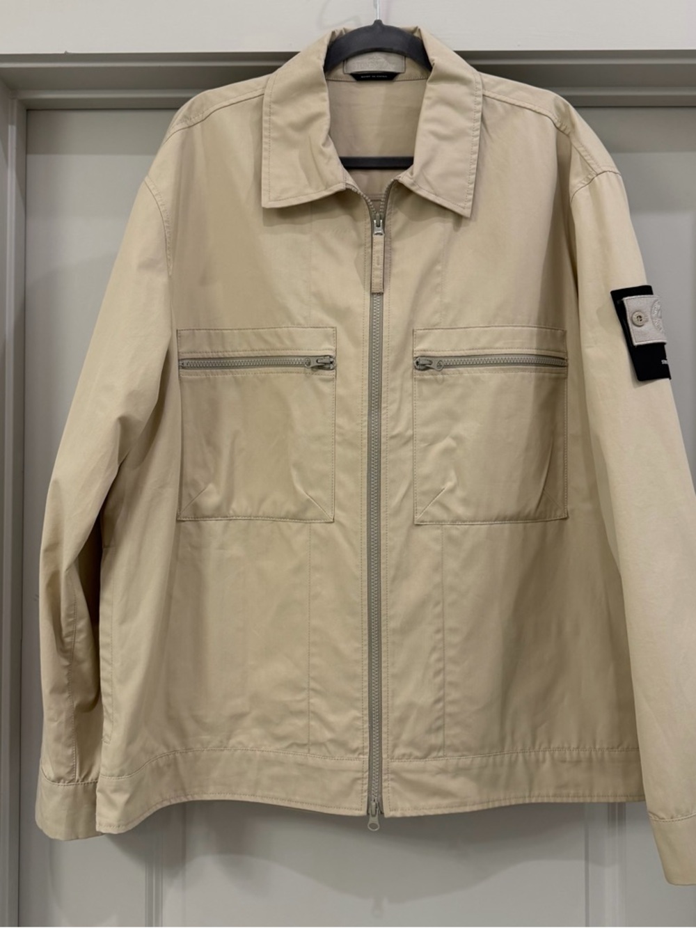NEW Stone Island Sand Zip Shirt Jacket with Sleeve Badge
